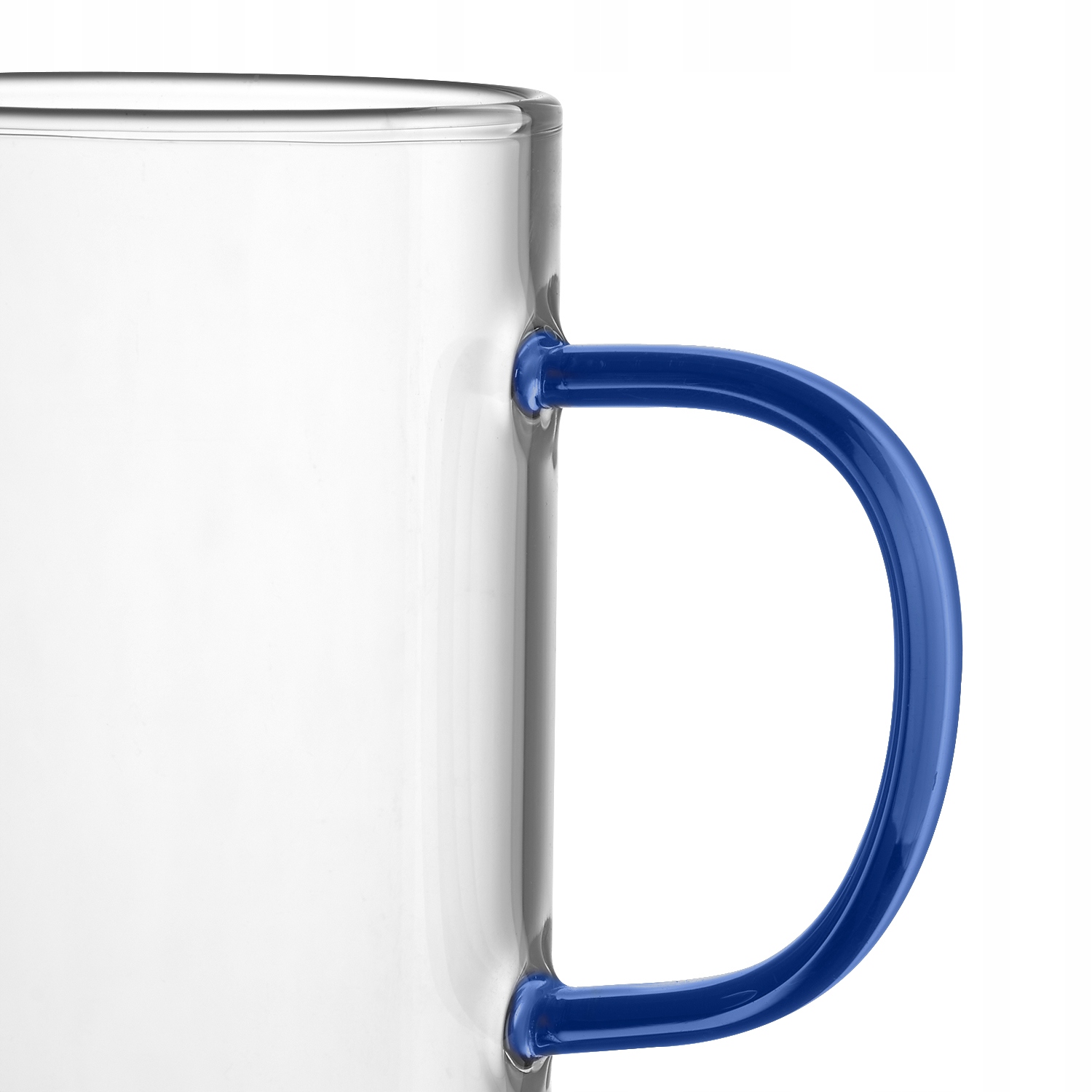 SZKLANKI Z GRANATOWĄ RĄCZKĄ ZESTAW MGHOME 4x 300ml Pojemność 300 ml