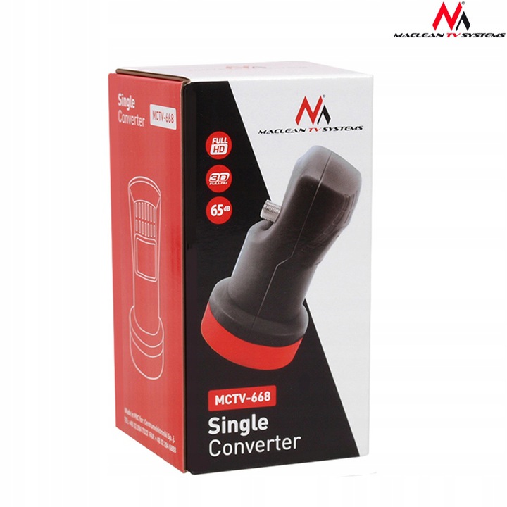 KONWERTER SINGLE 0.1dB FullHD 4K 65dB NC+ POLSAT Model LB0063