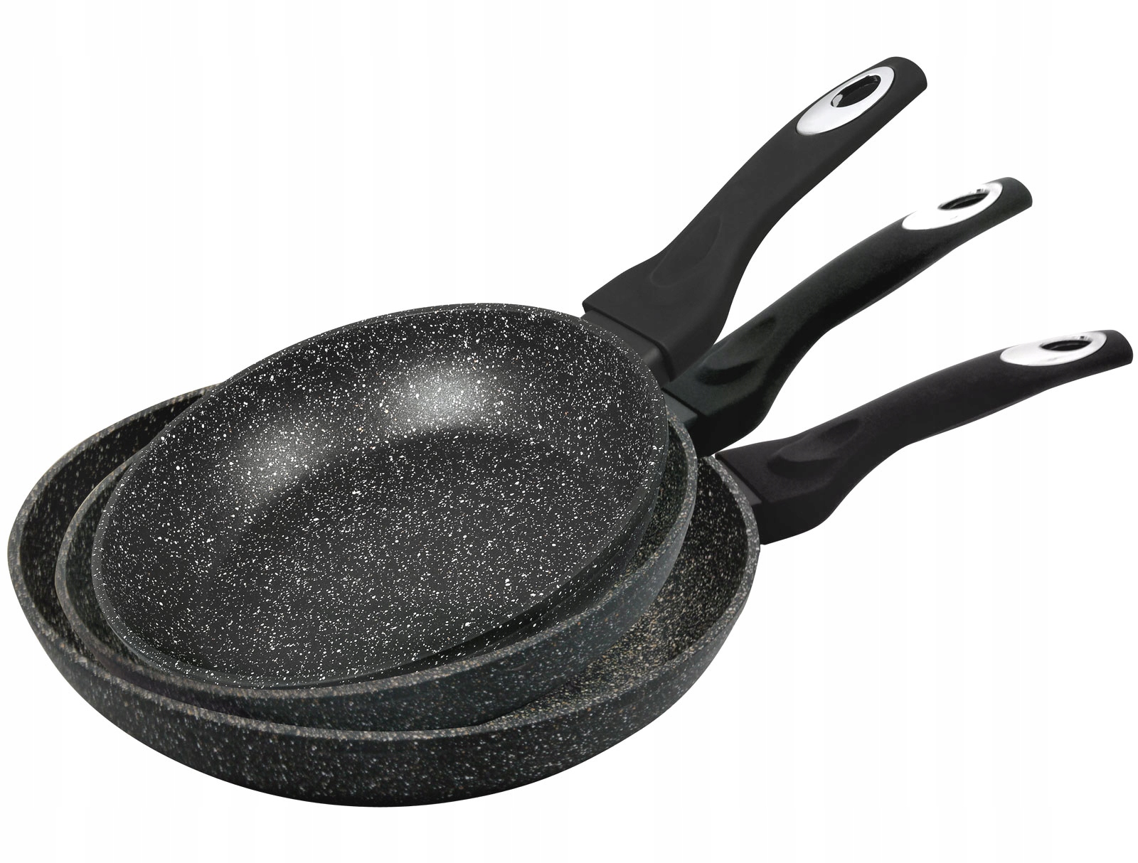 ZESTAW 3 PATELNI 20/24/28CM KLAUSBERG MARMO GOLD K