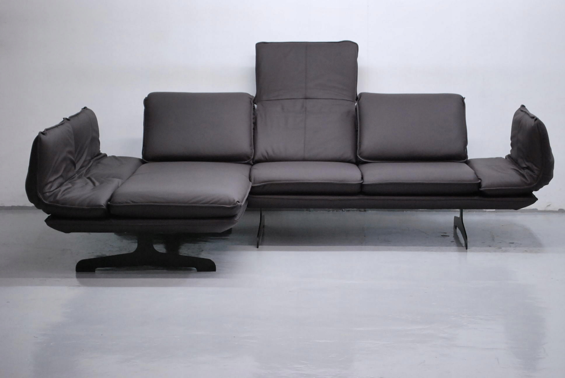 RUG DESIGN wielki NAROŻNIK regulowana wysokość kanapa rogówka skóra natural