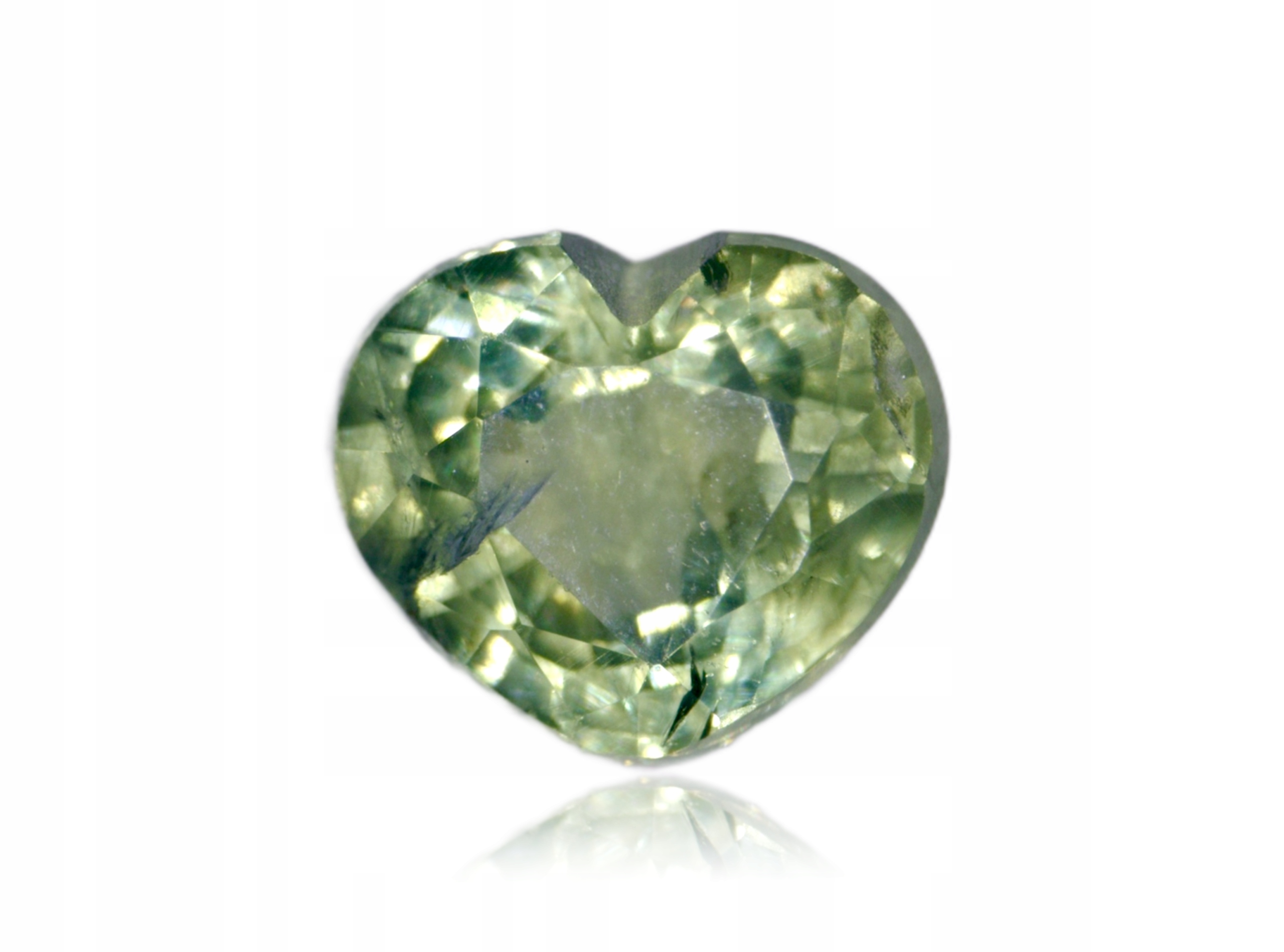 Safír 0.34ct Zelené srdce eCertifikát Wbd