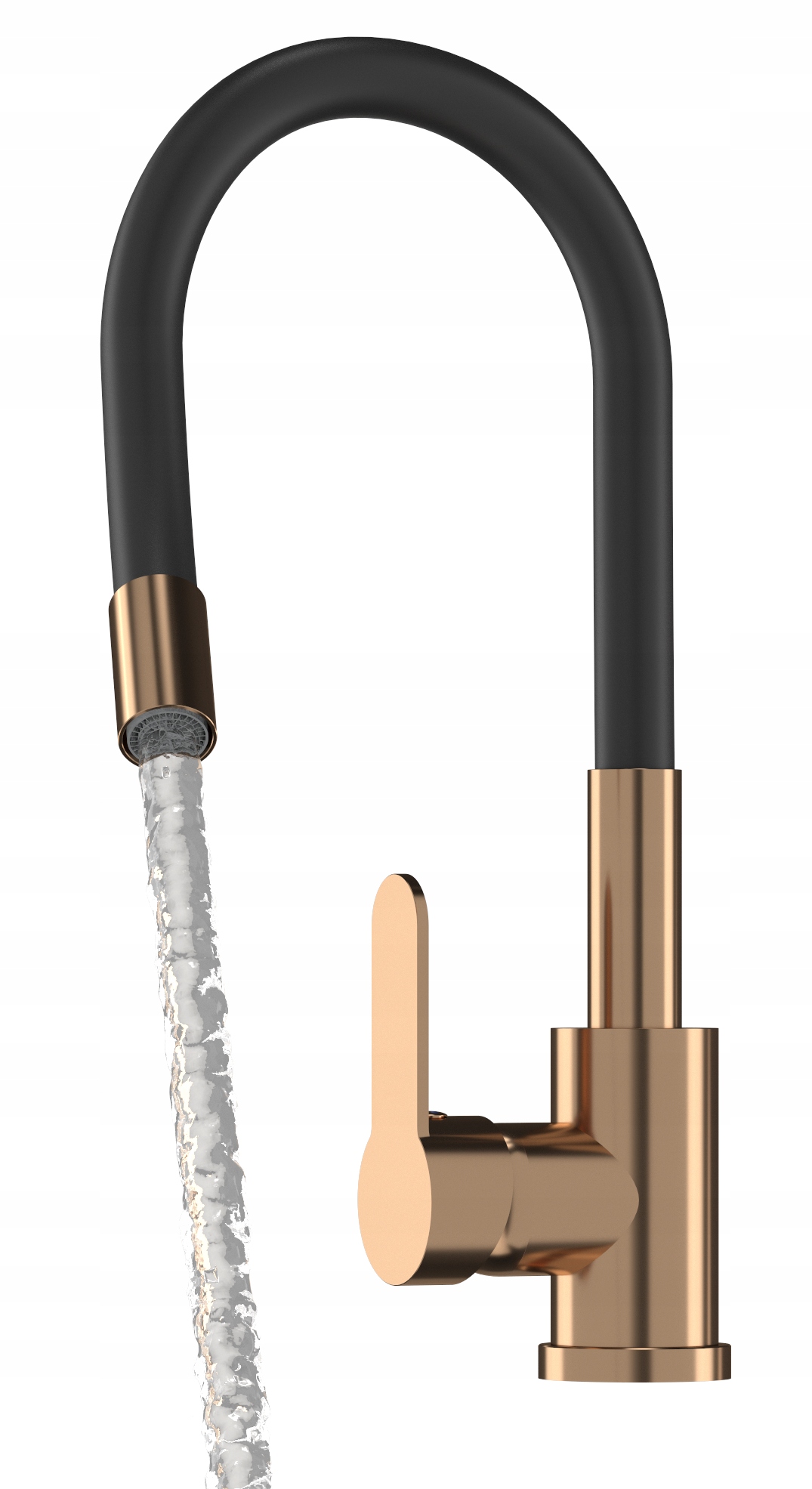 Flexibilná Kuchynská Batéria Rose Gold Zlatá S Výtokom Do Drezu Grado