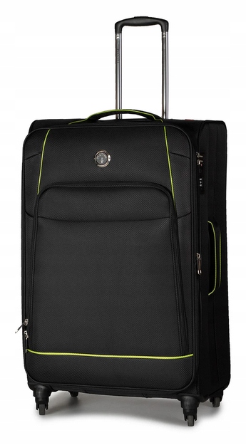 Puccini duża czarna walizka miękka Padwa Collection