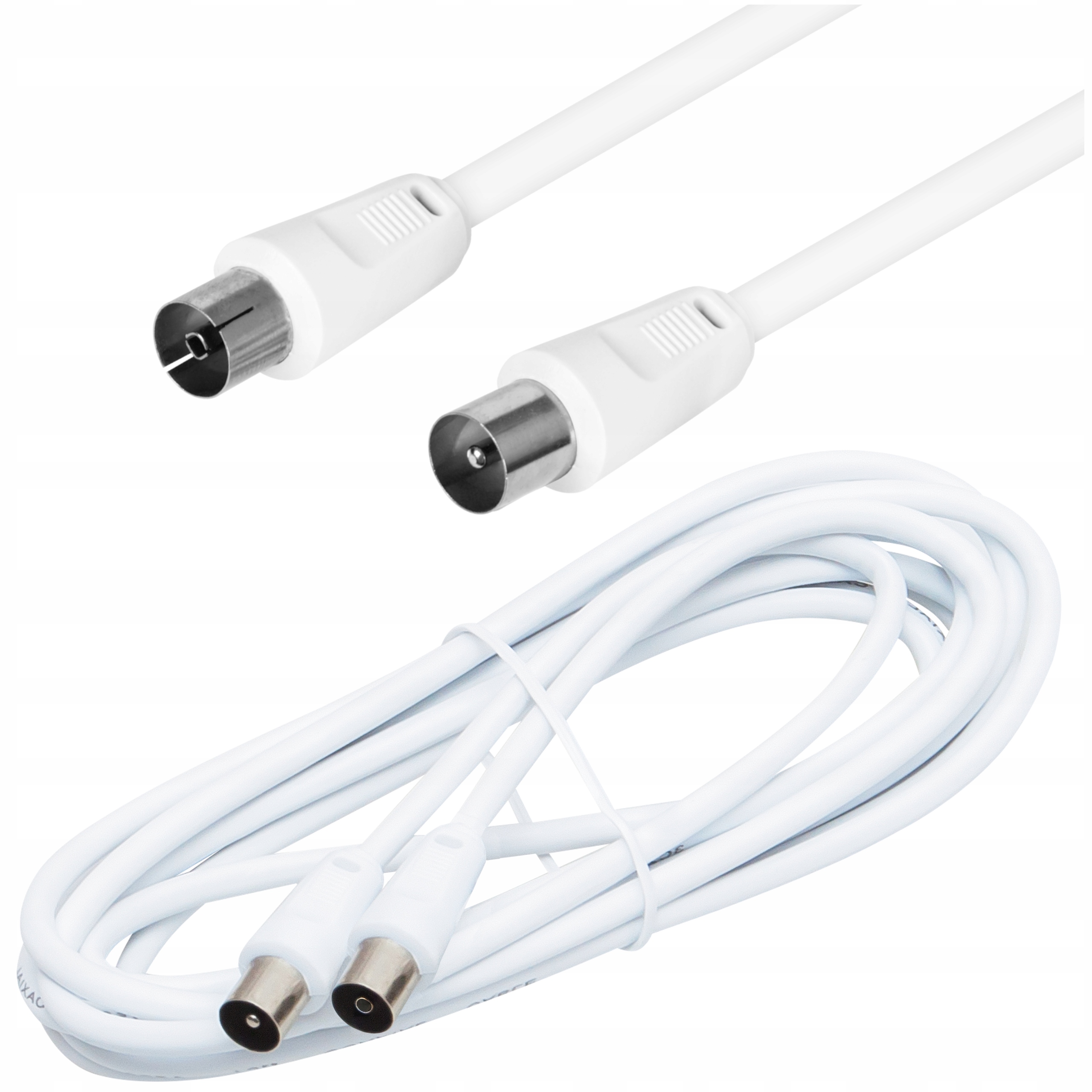 Kabel Przyłącze Przedłużacz Antenowy Tv Tuner Video Gniazdo Wtyk 1,8M