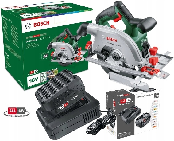 Bosch Pilarka Tarczowa Universalcirc 18V-53 160 mm, Bateria 4.0Ah, Komplet