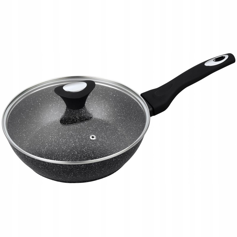 

Patelnia Głęboka Z Pokrywą Klausberg 28 CM Marmur
