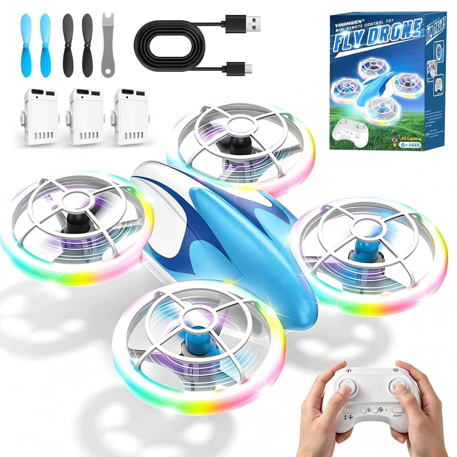 Mini Dron Rc Dla Dzieci Z Bateriami I Łatwym Sterowaniem Gwiazdkę