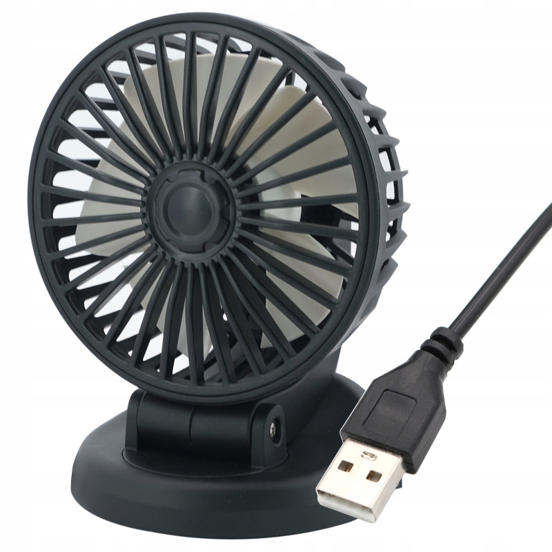 WENTYLATOR WIATRAK SAMOCHODOWY 5V USB