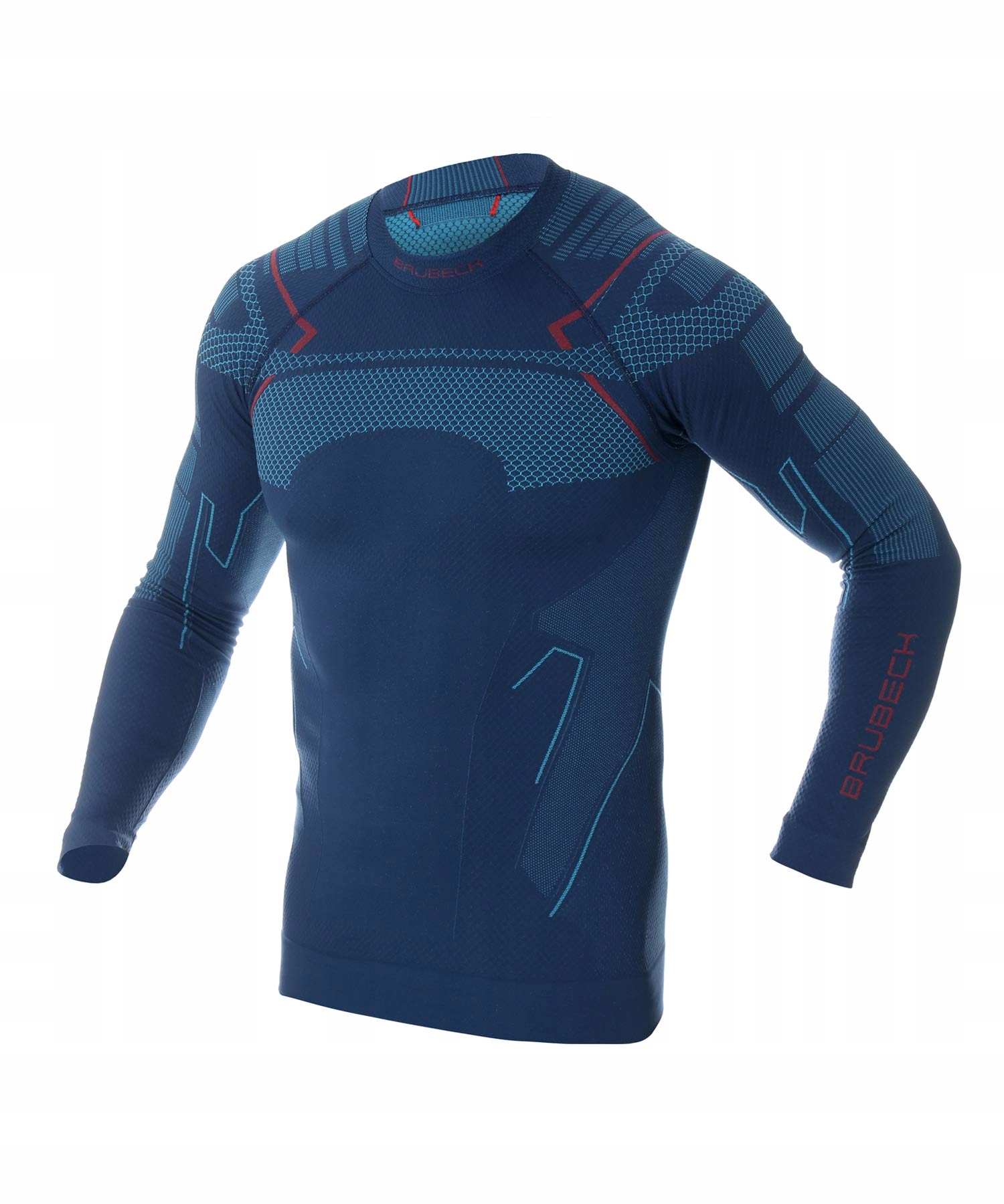 Bluza Męska Thermo LS1304M Brubeck Jeansowy XL