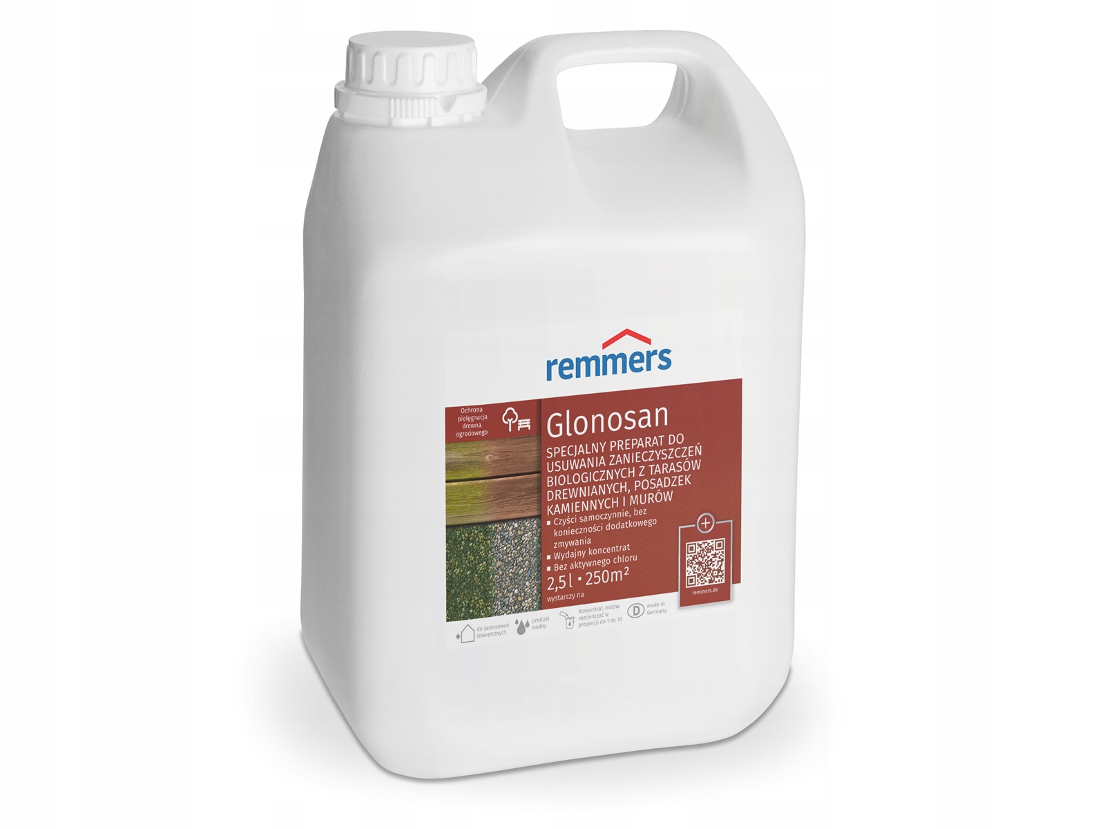 Remmers Środek do usuwania glonów mchu tarasu 2,5L Długość 1 cm