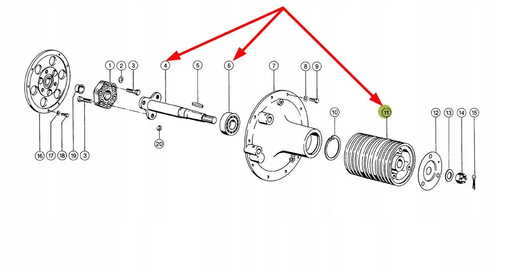 173600.0 Zestaw napędu zdawczego silnika Producent części Claas