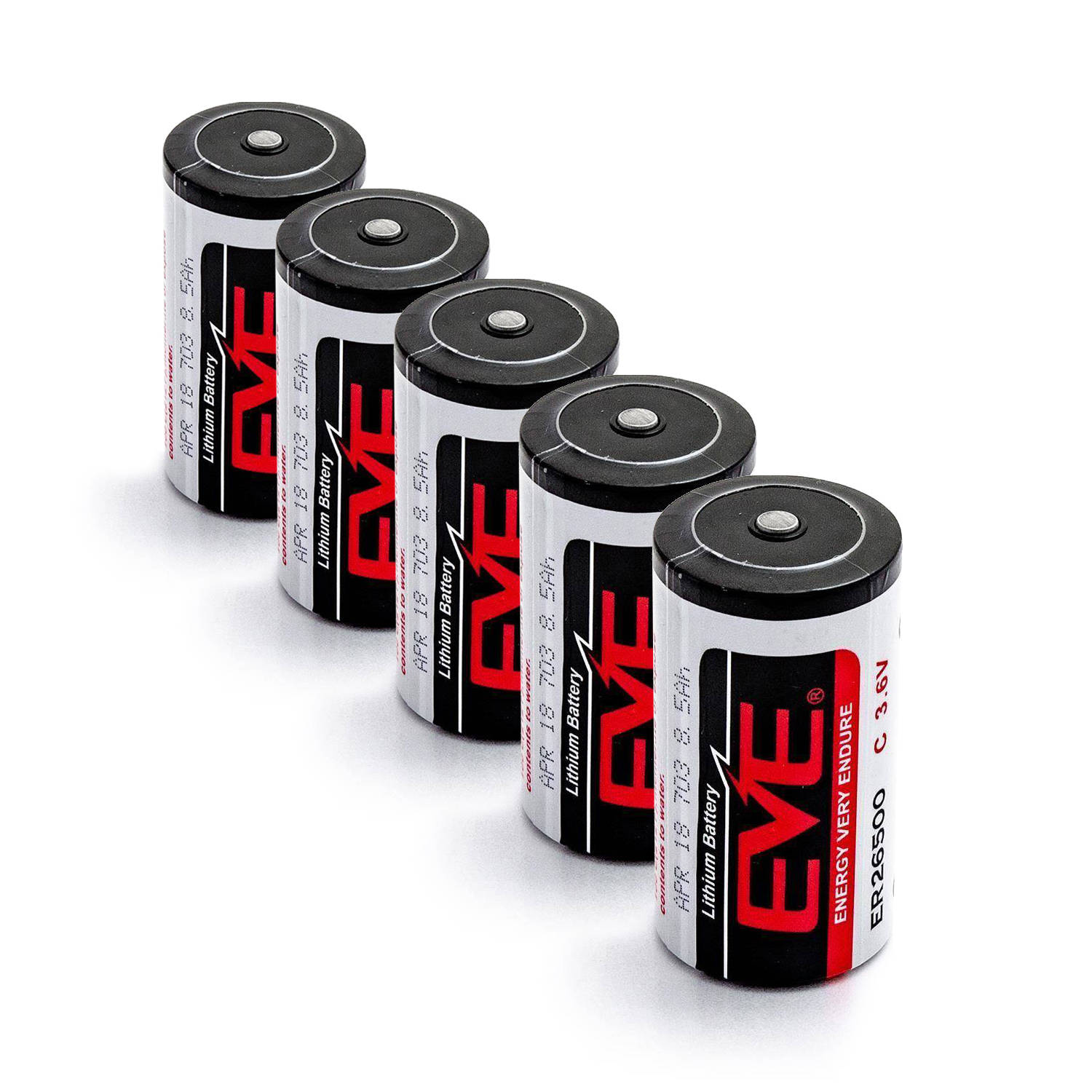 

5x Bateria Eve ER26500 SL-2770 LS26500 3,6V C R14