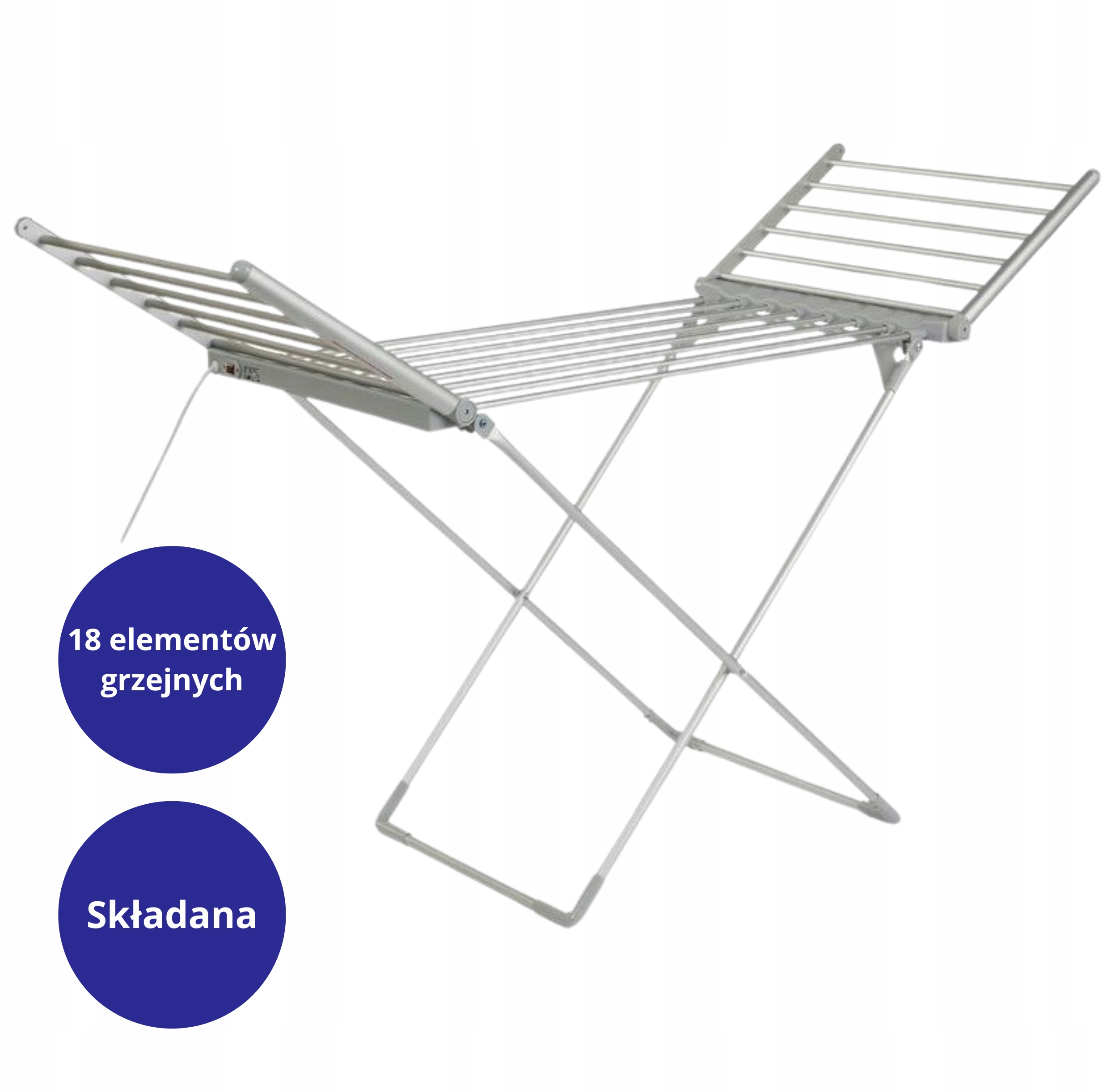 Levně Adm Elektrická skládací sušák na prádlo