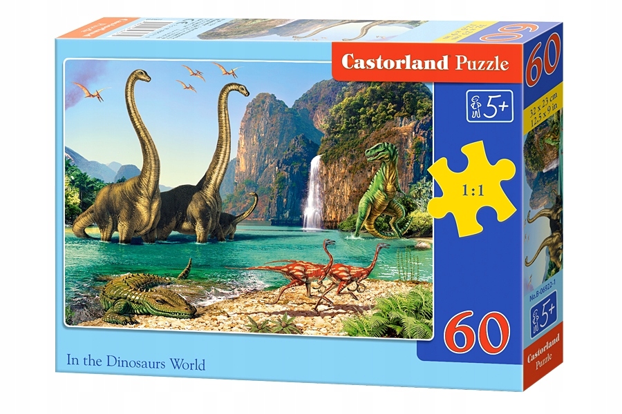 

Puzzle 60 Dinozaury Świat Dinozaurów