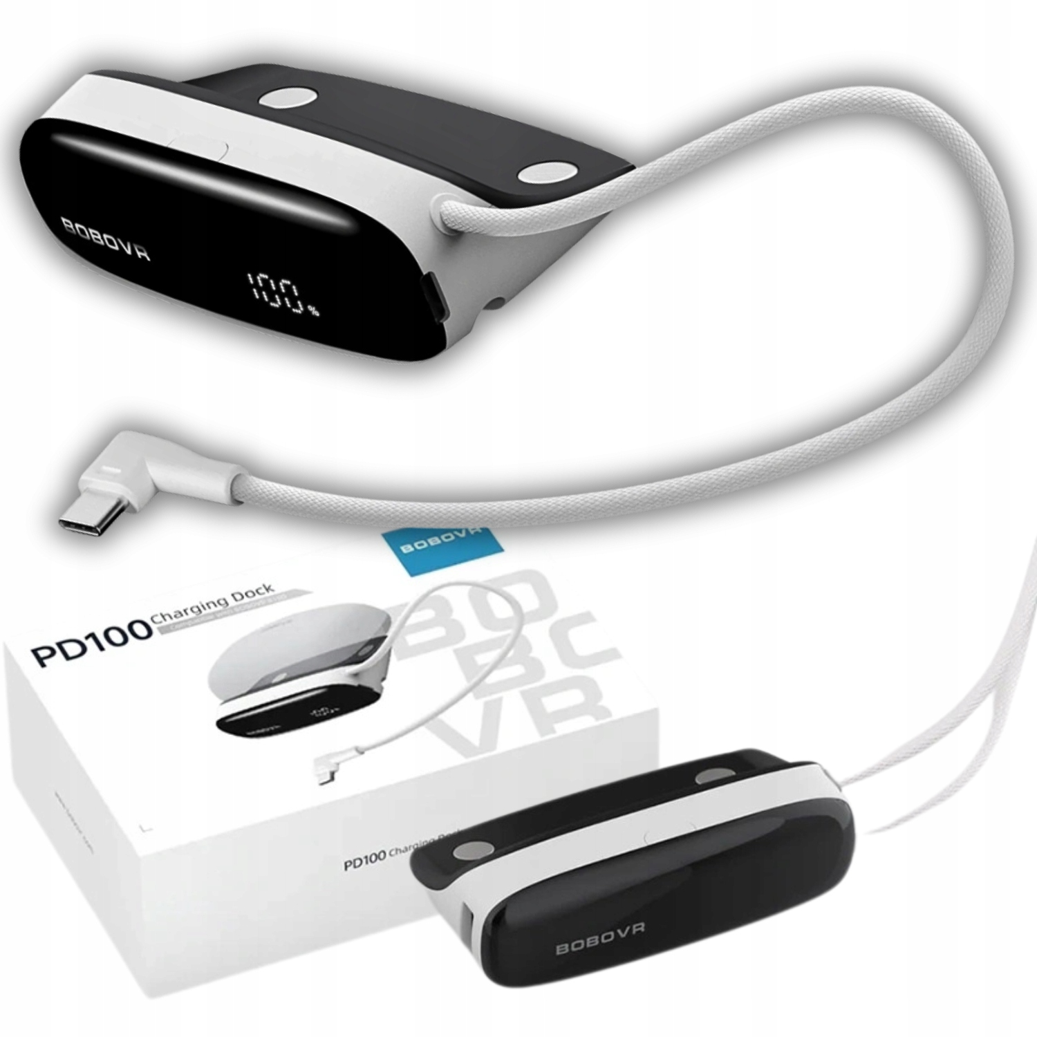 Dokovací Stanice Pro Nabíjení Baterií B100 BoboVR Powerbank Meta Quest