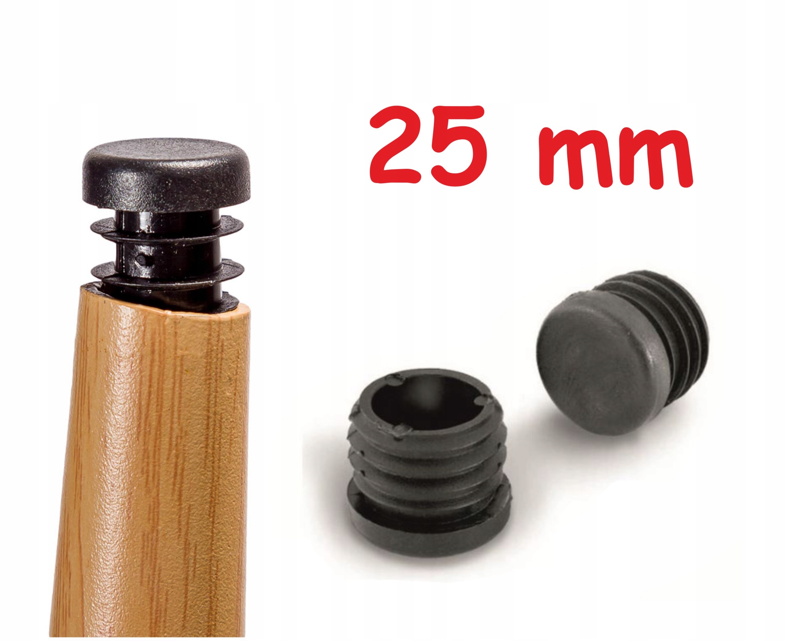 WYTRZYMAŁA POLSKA STOPKA ZAŚLEPKA KOREK NOGI 25mm