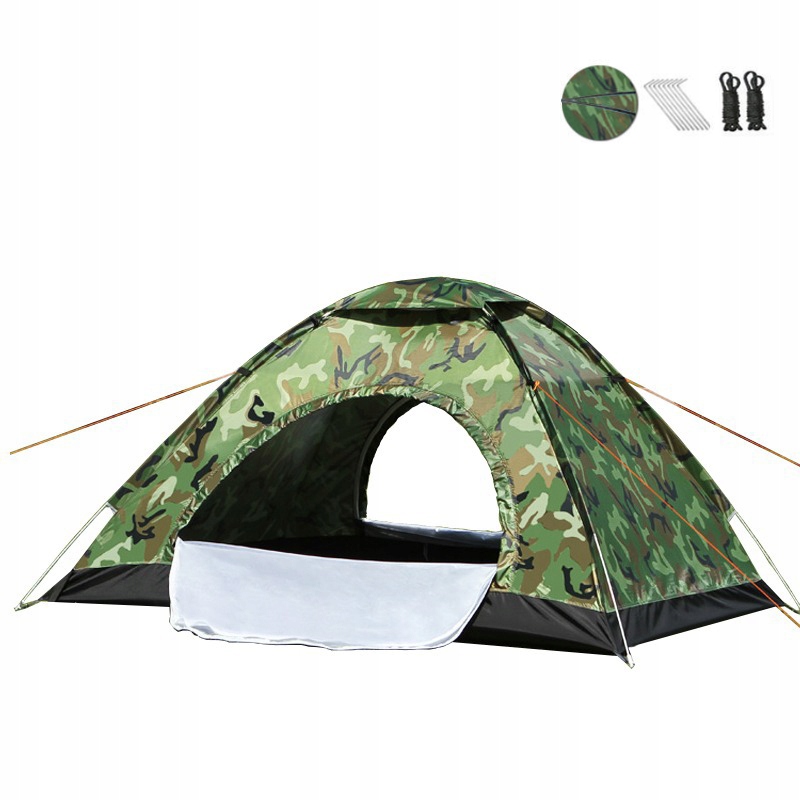 Namiot Zewnętrzny Kamuflaż Ochrona Uv Wodoodporny 2-4 osoby 200*200*135mm