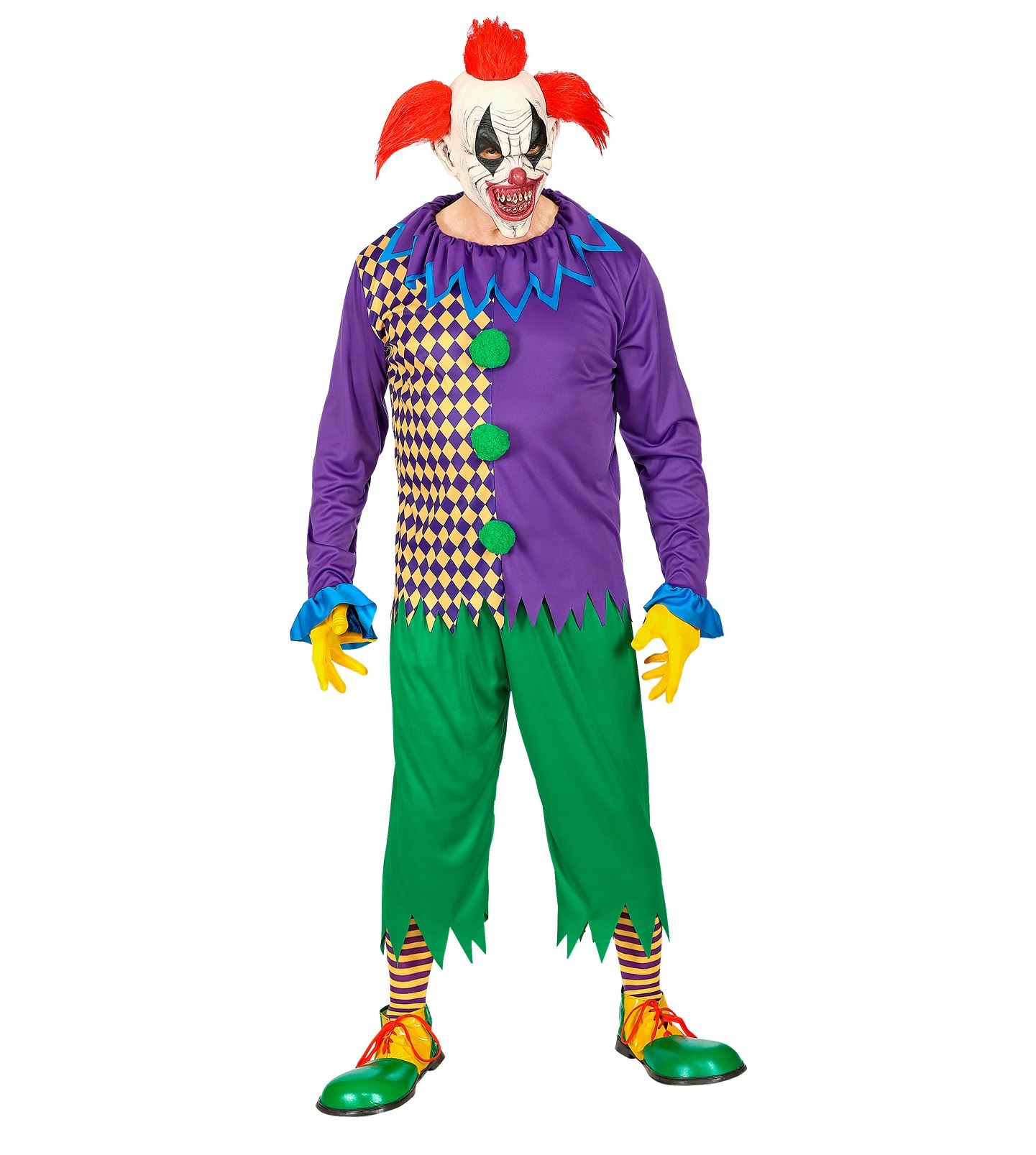 Kostým Klaun Vrah! Halloween, Velikost M