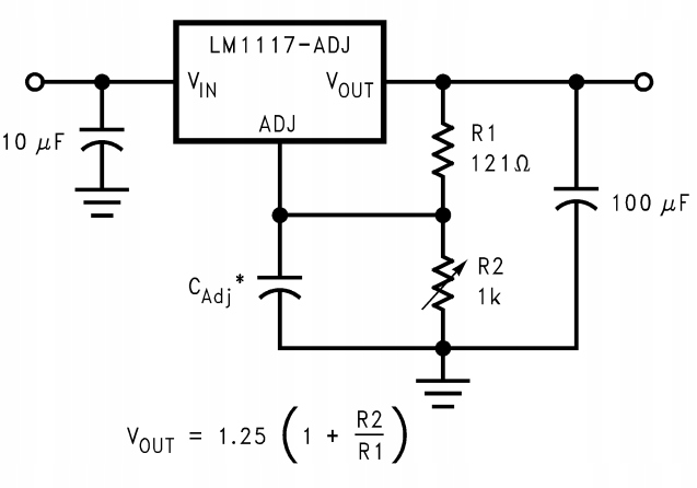 [2szt]Stabilizator nap LDO regulowany LM1117IMP-ADJ 0,8A 1.25V-13.6V SOT223 Symbol LM1117IMP-ADJ