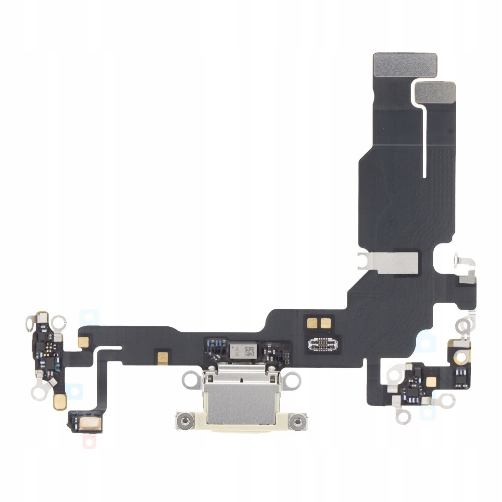 Žlutá páska s nabíjecím konektorem pro iPhone 15