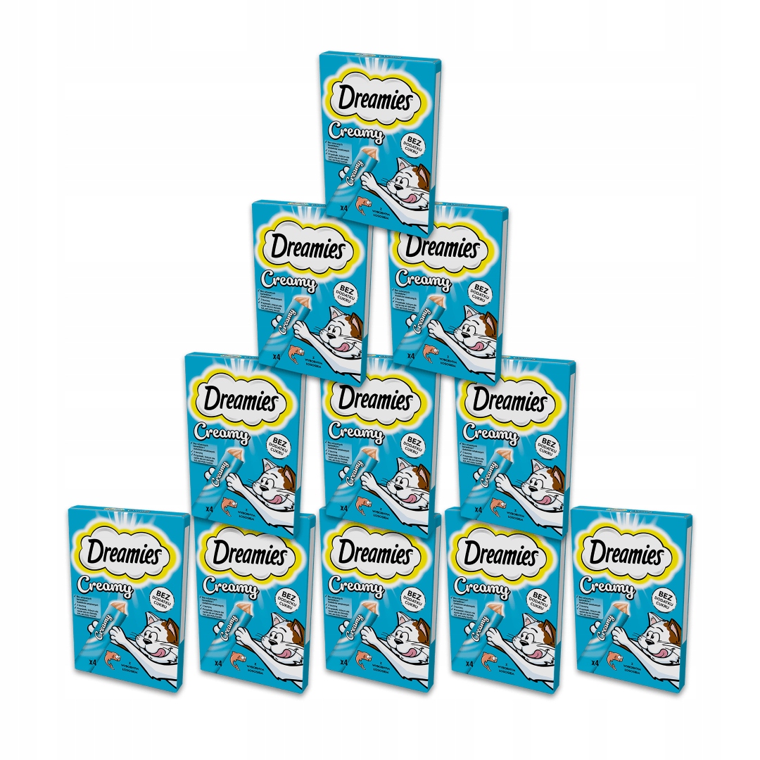 Levně Dreamies Creamy Pamlsek Pro Kočky S Lososem 11x40g