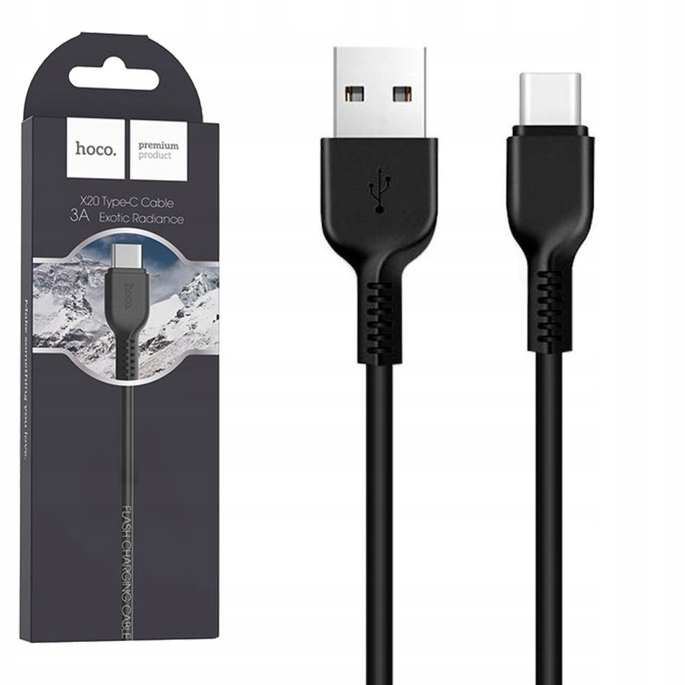 Szybki Kabel Hoco X20 Type-c 2M 3A Samsung Huawei Xiaomi Motorola