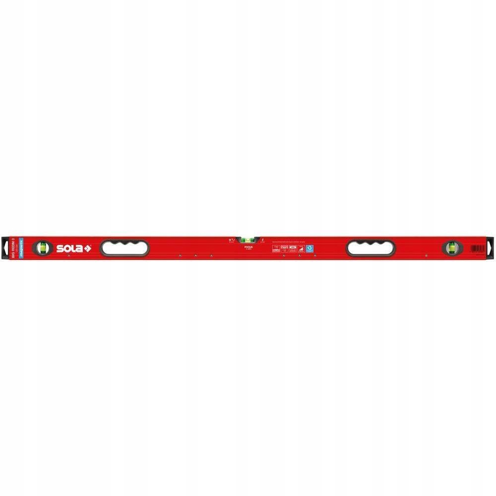 Magnetická vodováha LM Big Redm 3 120 cm prášková povrchová úprava Sola