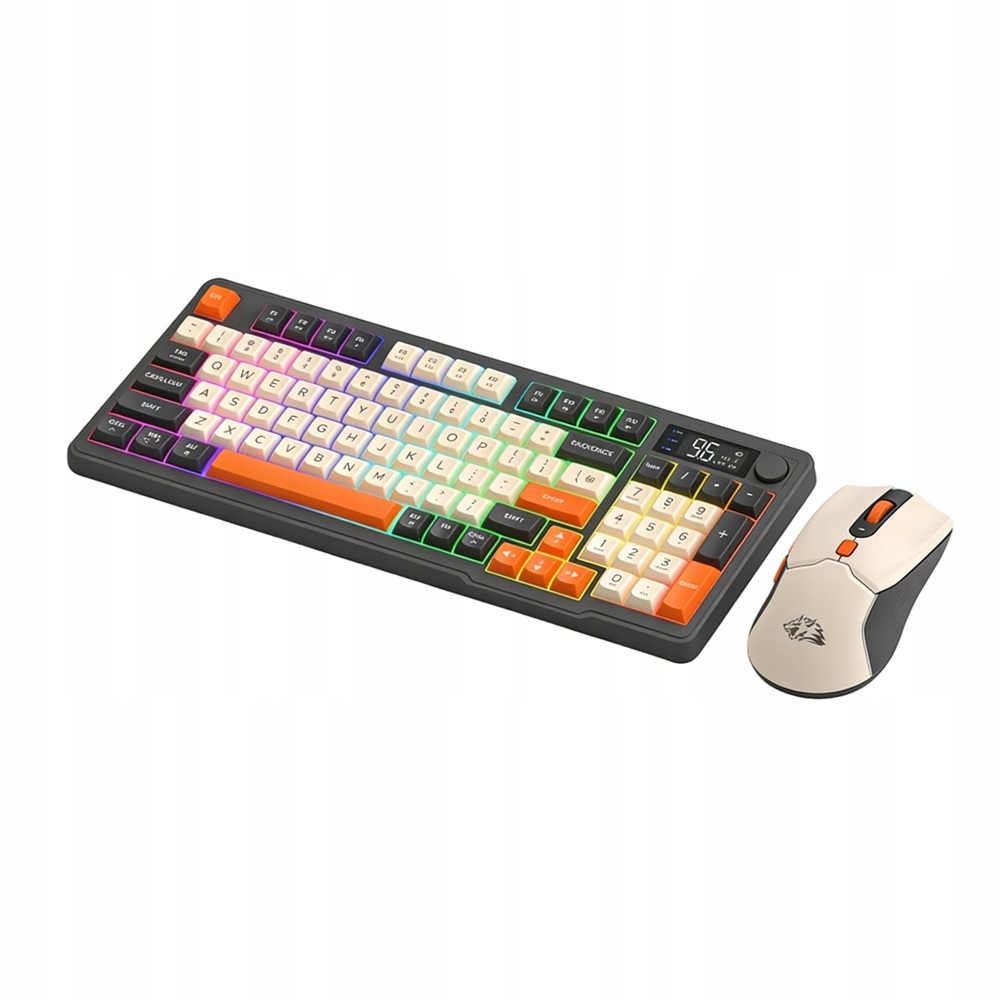 Mechaniczna Klawiatura i Mysz Bezprzewodowa Dla Graczy Biura Bluetooth