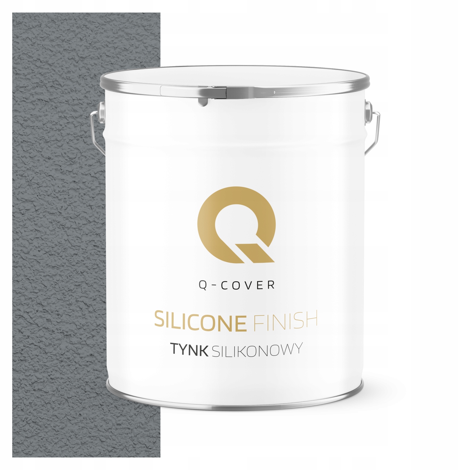 Silikonová Fasádní Omítka Šedomodrá Tmavá F255 7 Kg Granulace 1.5 mm