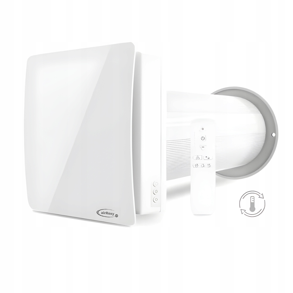 Nástěnný decentrální rekuperátor aRheat dálkové ovládání fi 125 mm – 60 m3/h