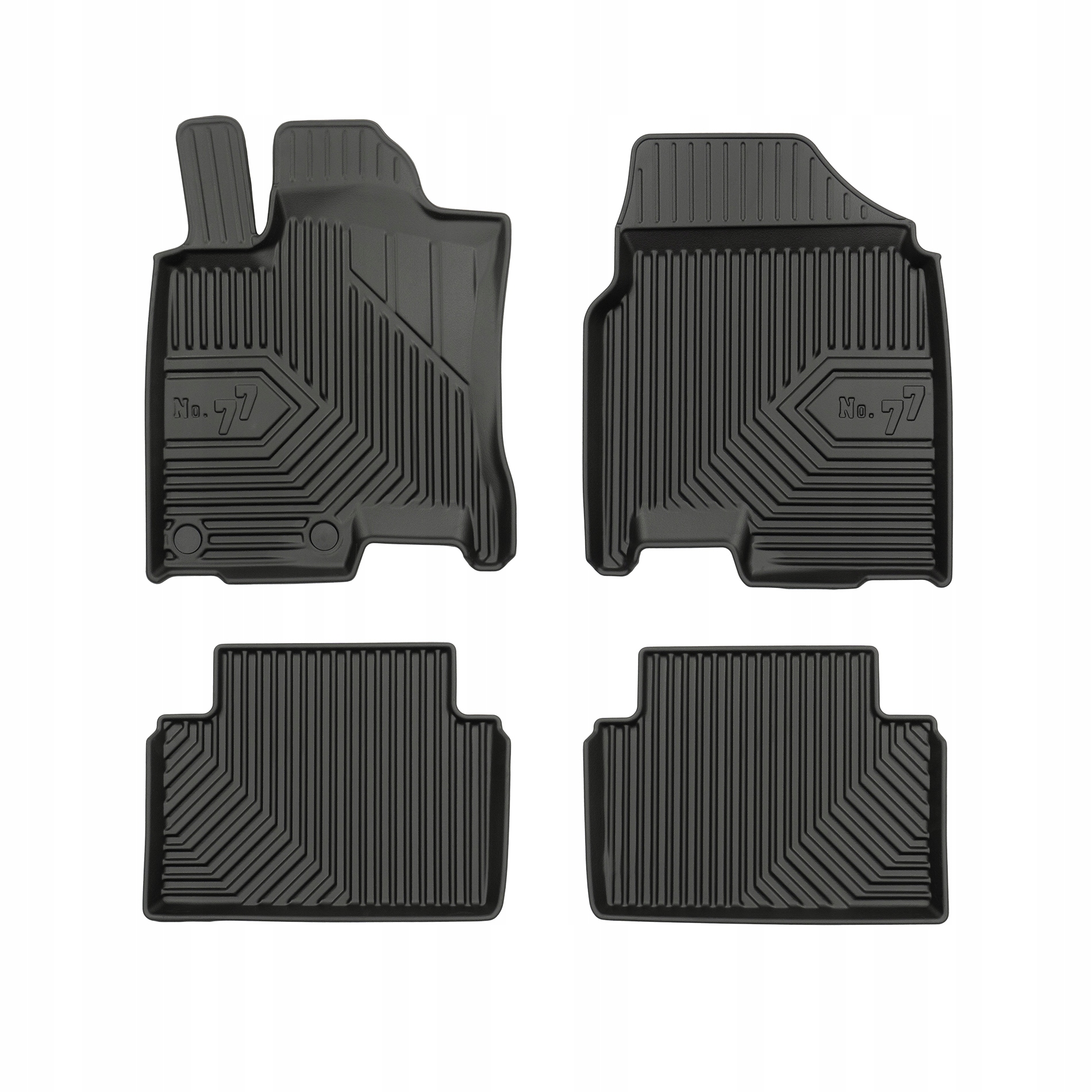 

Dywaniki gumowe 77 do Nissan Qashqai I Tekna 06-13