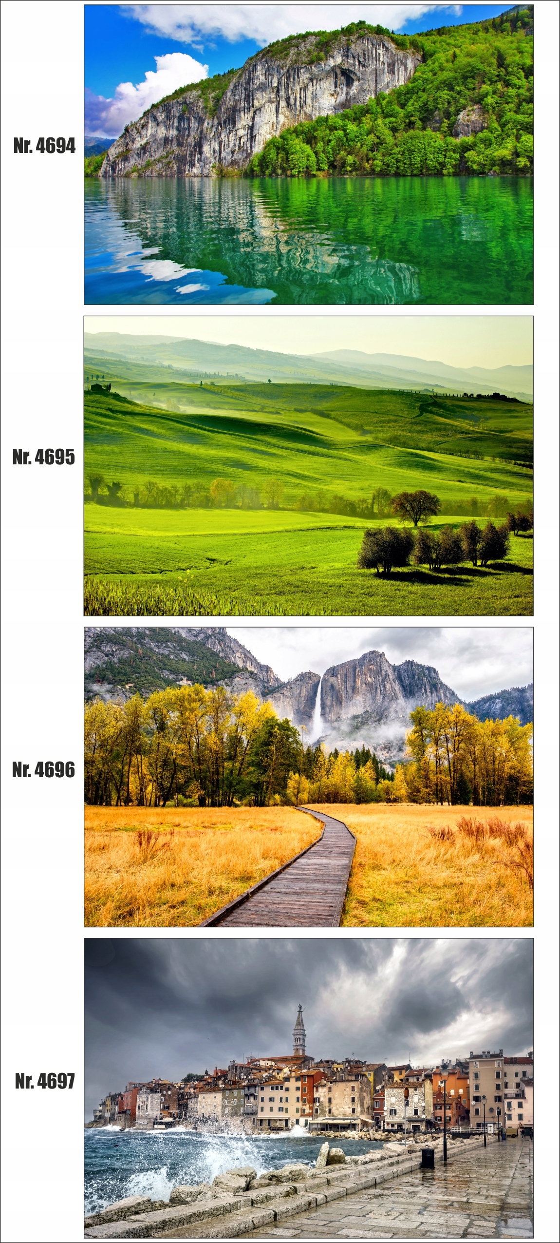 plakat krajobraz, góry, strumień, widok, 100x70cm Marka Deco-Wall