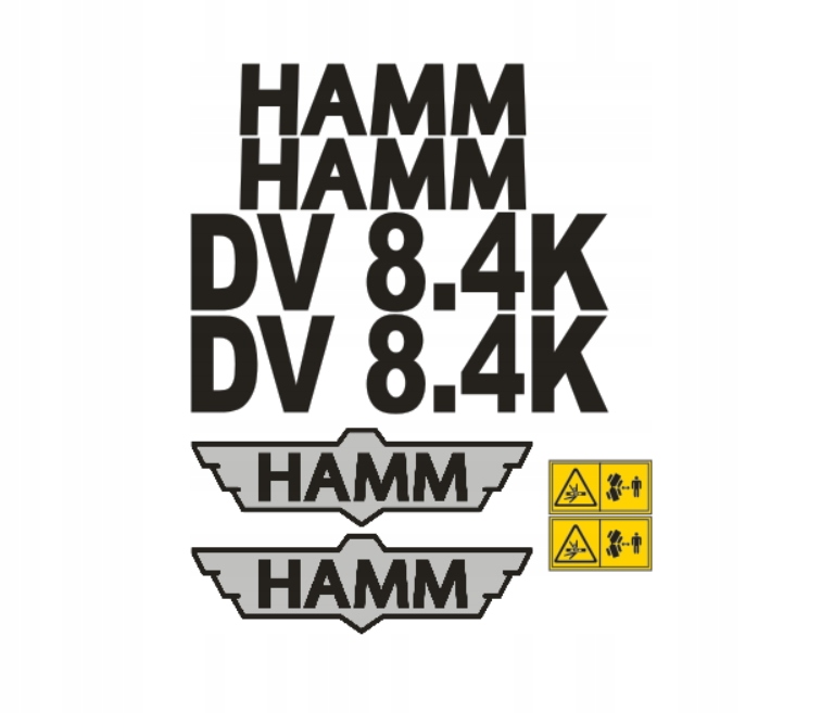 Samolepky s lepením – Hamm DV 8.4K
