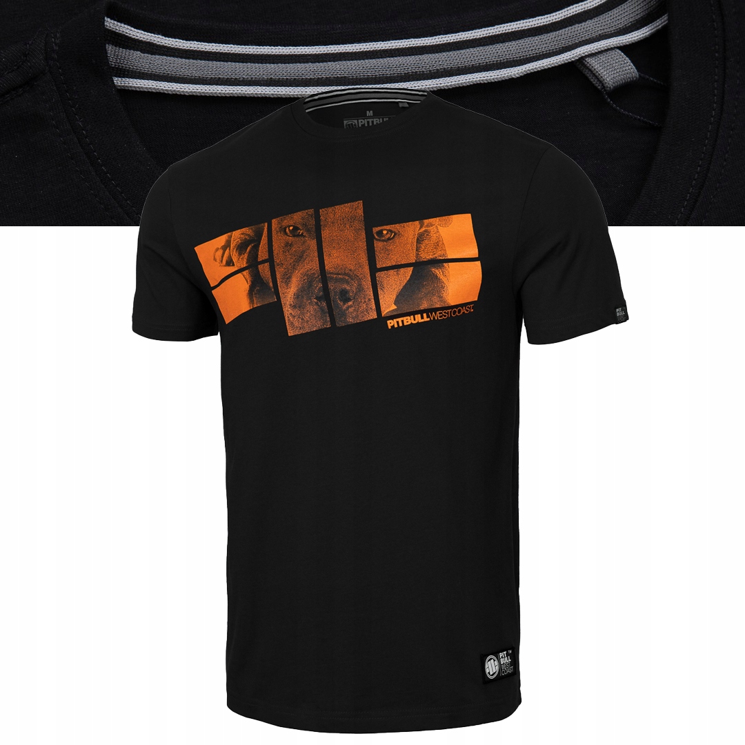 

Pitbull Męska Koszulka Orange Logo Czarna