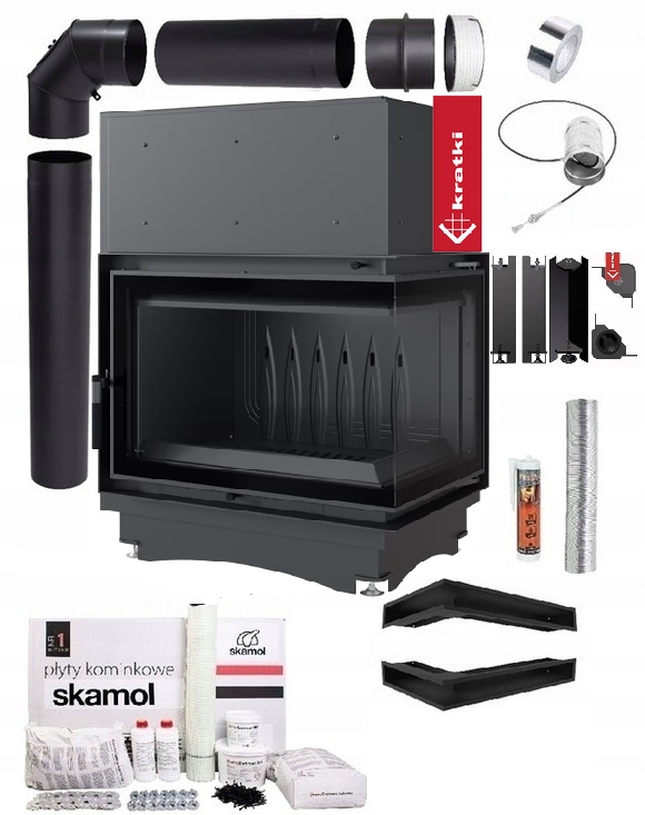 Krbová Vložka Litinová Zuzia 12 Eco Pravý Set Trubky Lufty Desky