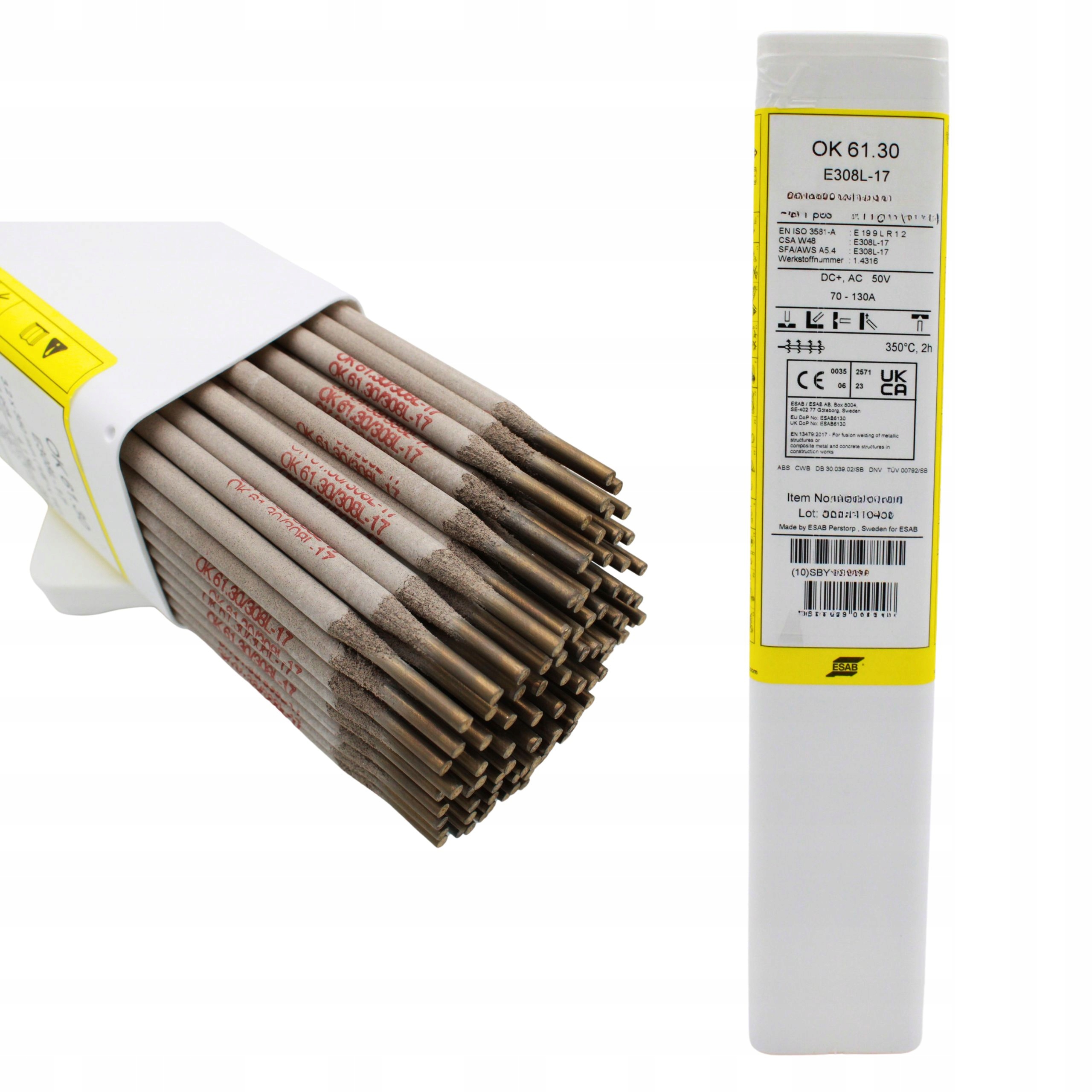 Elektrody Spawalnicze otulone Esab Ok 61.30 Stal Nierdzewna 2,0 mm X 300 mm