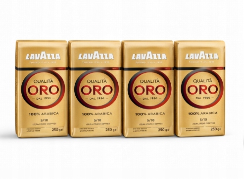 Levně Mletá káva Lavazza Qualità Oro 4×250 g 100% Arabica 1 kg