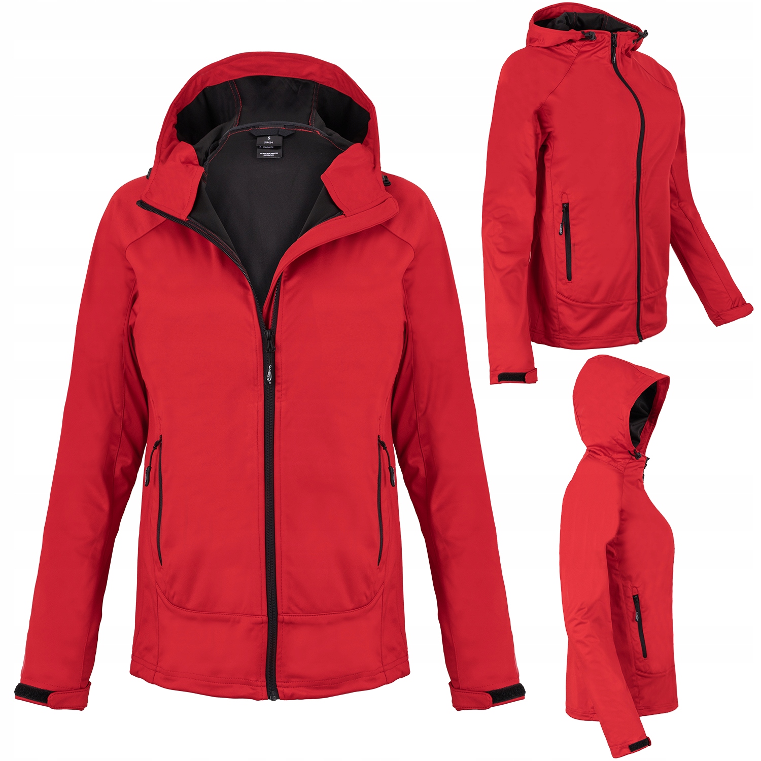 KURTKA DAMSKA SOFTSHELL WODOODPORNA Z KAPTUREM M