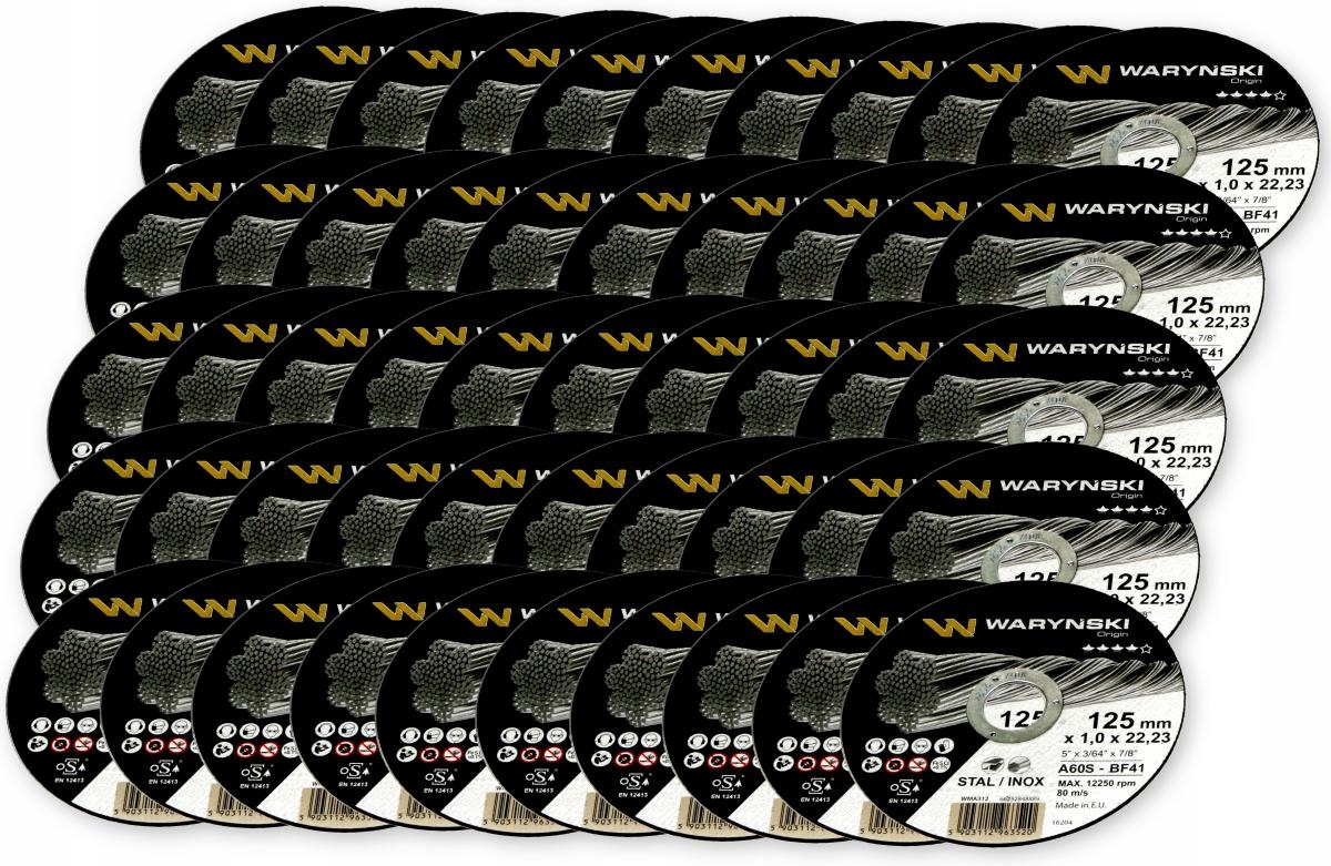 

Tarcza do cięcia metalu 125 x1.0 50 szt Waryński
