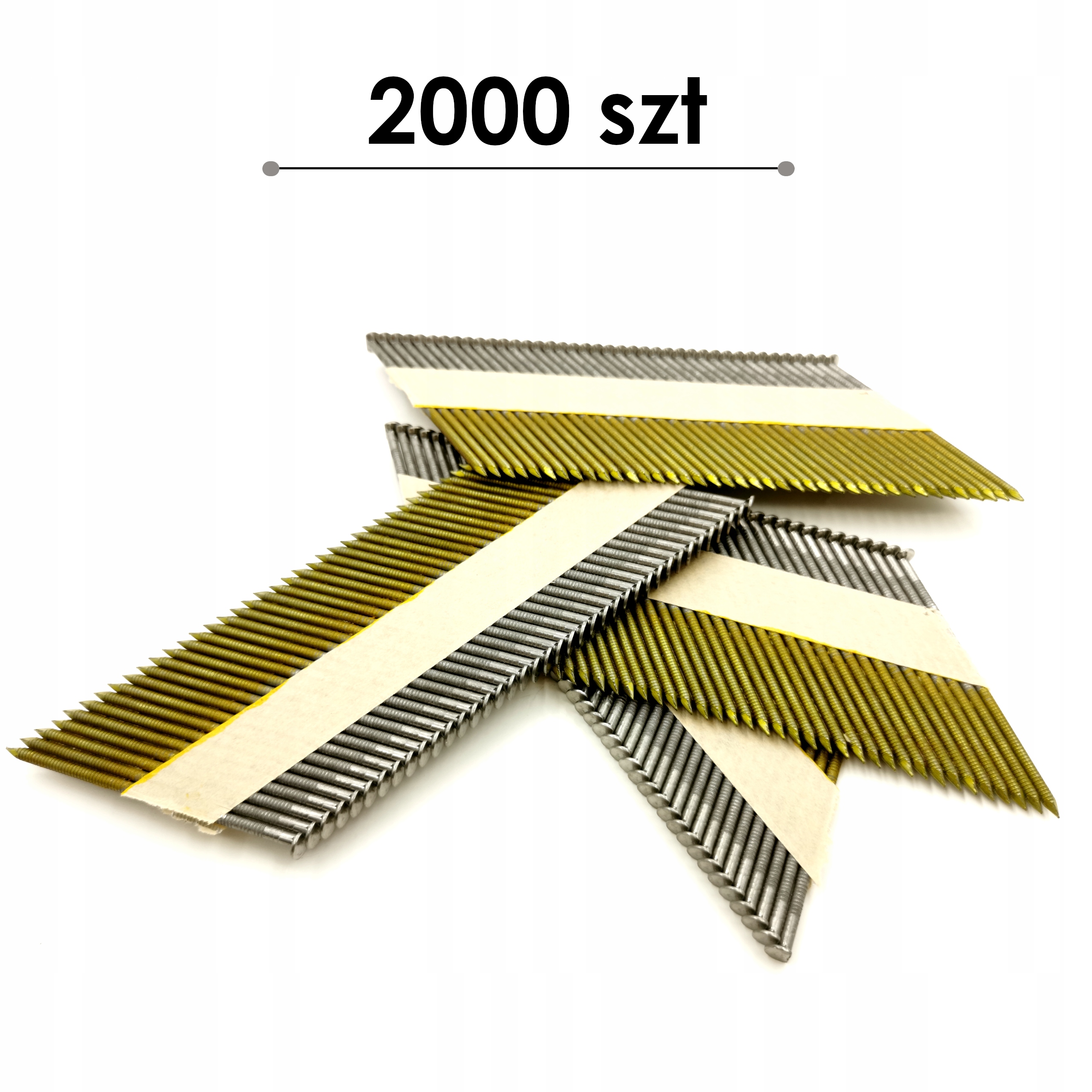 Gwoździe do gwoździarki 3,1/90 mm 2000 szt. gładkie Kod producenta 3,1/90 G ( 2 000 )