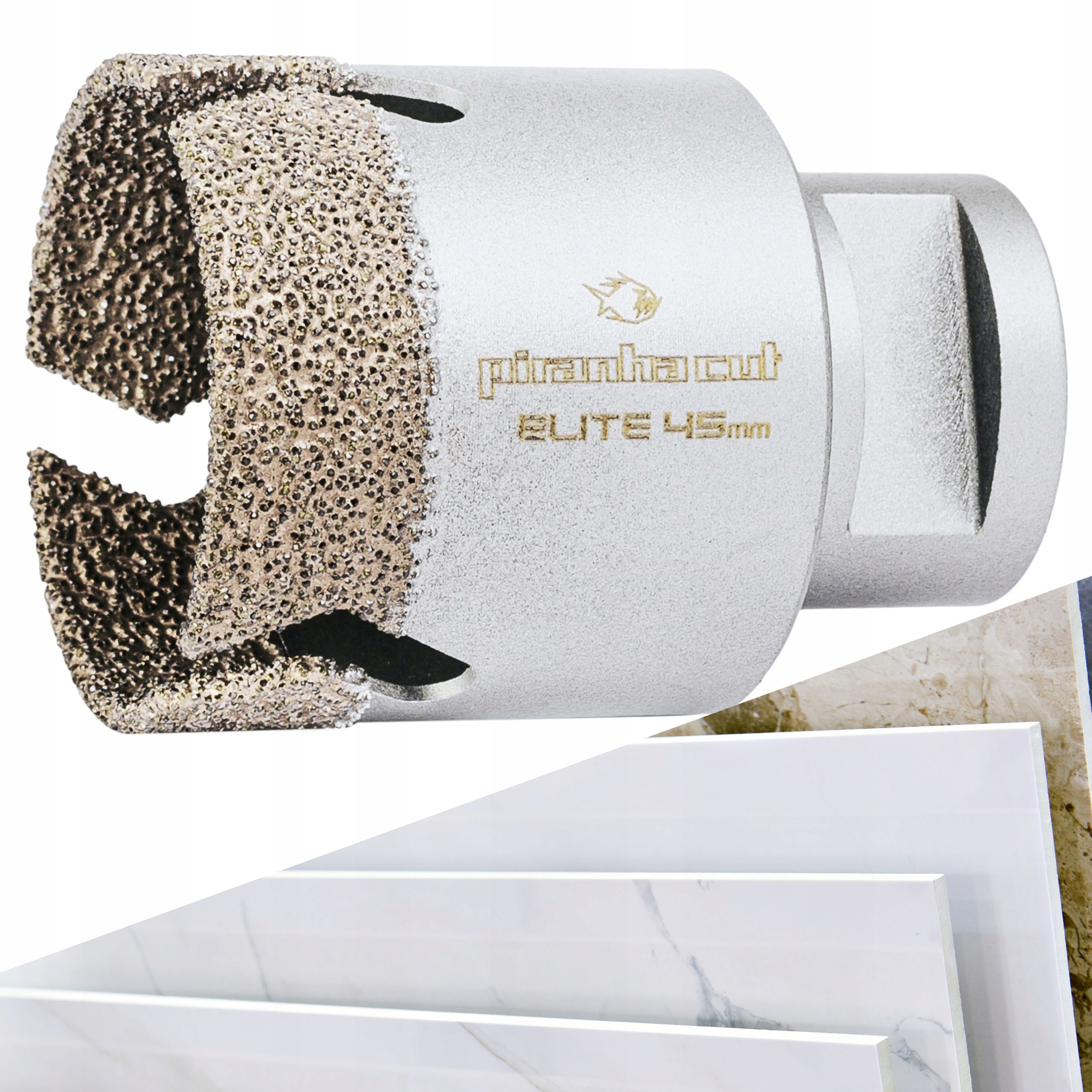 

Piranhacut Otwornica Koronka Diament Gres M14 65mm