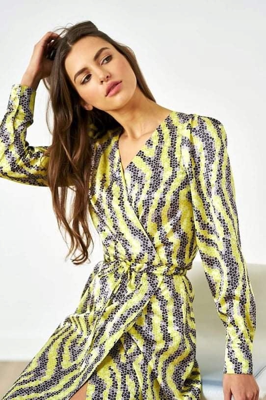 Šaty Lalous Žluto-černá vel M