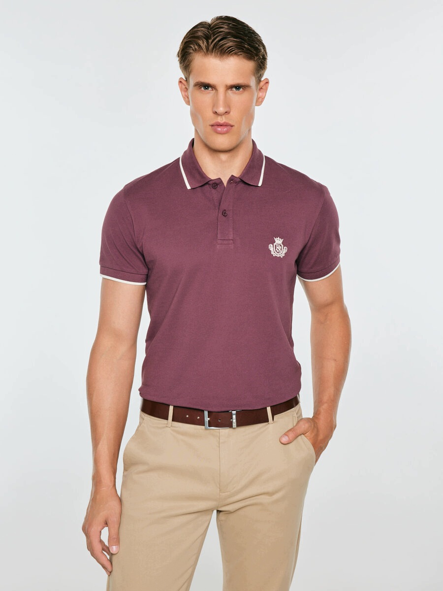 Tričko pánské polo Big Star bordó Seller 604 XL
