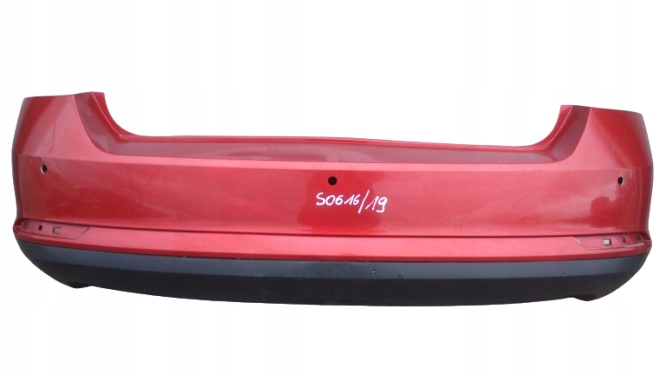 SKODA RAPID SPACEBACK 5JJ ZDERZAK TYLNY 5JJ807301A F3L - OTWORY na PDC