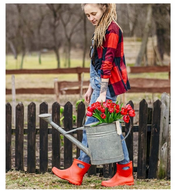 Kalosze Garden EVA Piankowe ogrodowe Gumowce Gratis Rekawiczki 40 .2 Model Garden