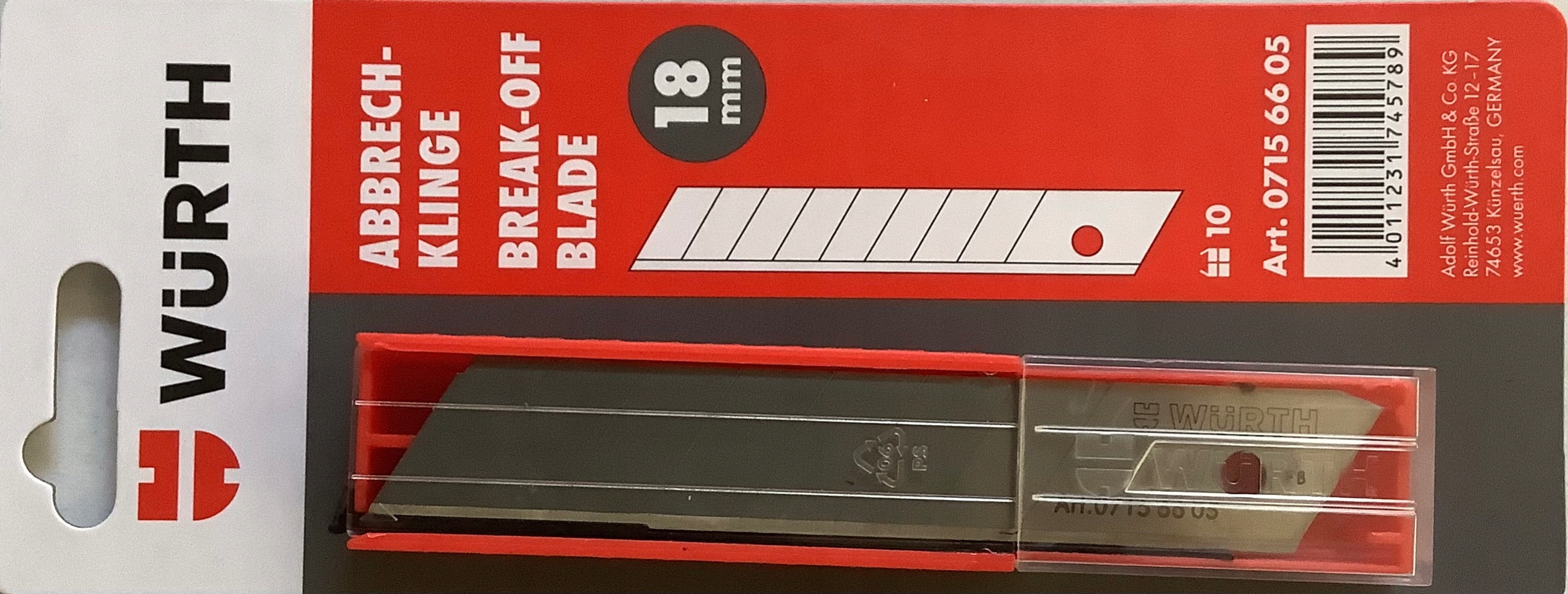 Wurth Ostrza do Noży 18 mm