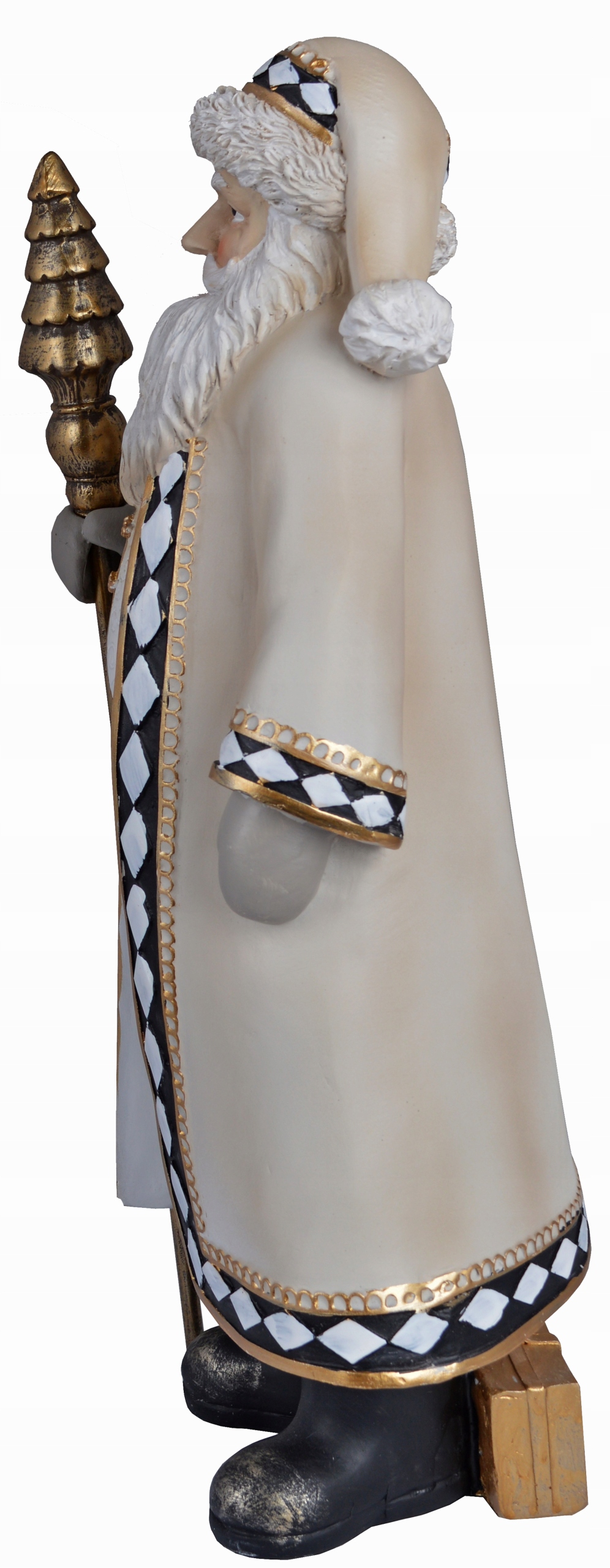 FIGURKA MIKOŁAJ SKRZAT DEKORACJA OZDOBNA ŚWIĄTECZNA NA PREZENT POD CHOINKĘ Marka GlamurProjekt