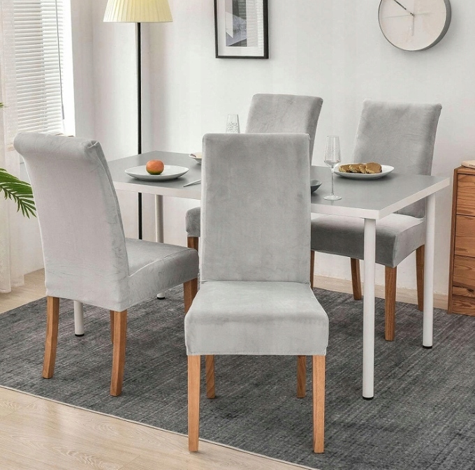 POKROWIEC NA KRZESŁO WELUR ELASTYCZNY AKSAMITNY Marka inna