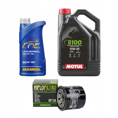 Olejová revízna sada Kymco Mxu 375 400 450 Uxv 450I Maxxer 450I Motul