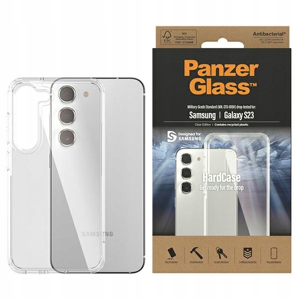 Průhledný Pouzdro PanzerGlass ClearCase pro Samsung Galaxy S23 0433